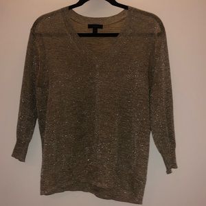 J. Crew glittery, semi-sheer sweater